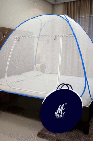 Maruti Enterprise Polyester Adults Washable Double Bed Super Mosquito Net Tent